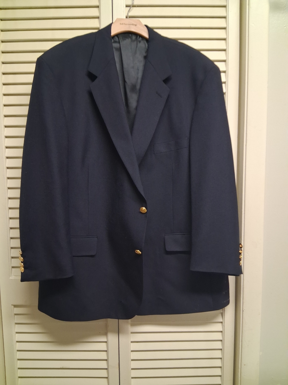 Palm Beach Classic Navy Blazer with Gold Buttons